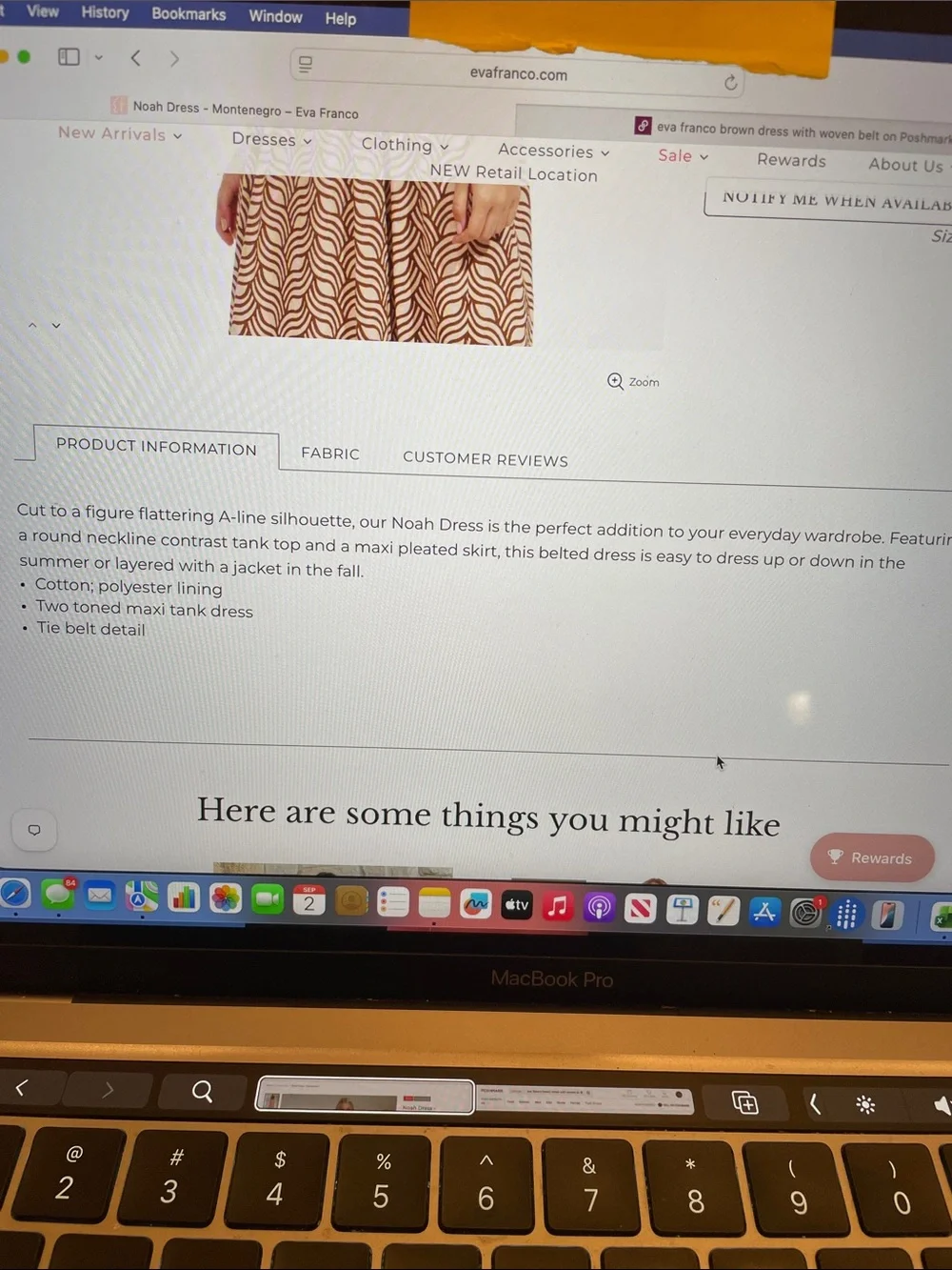 Eva Franco Noah dress in Montenegro brown sz 6